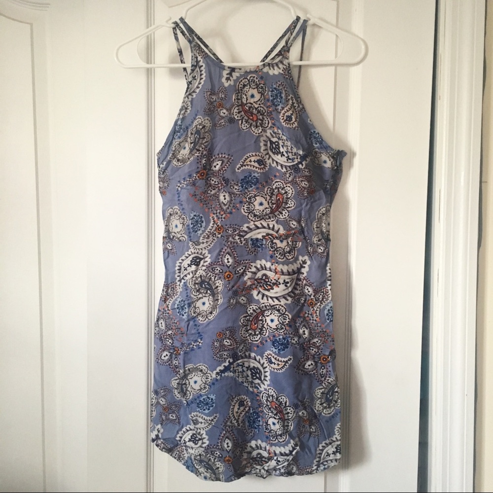 Kendall & Kylie Purple Paisley Boho Dress